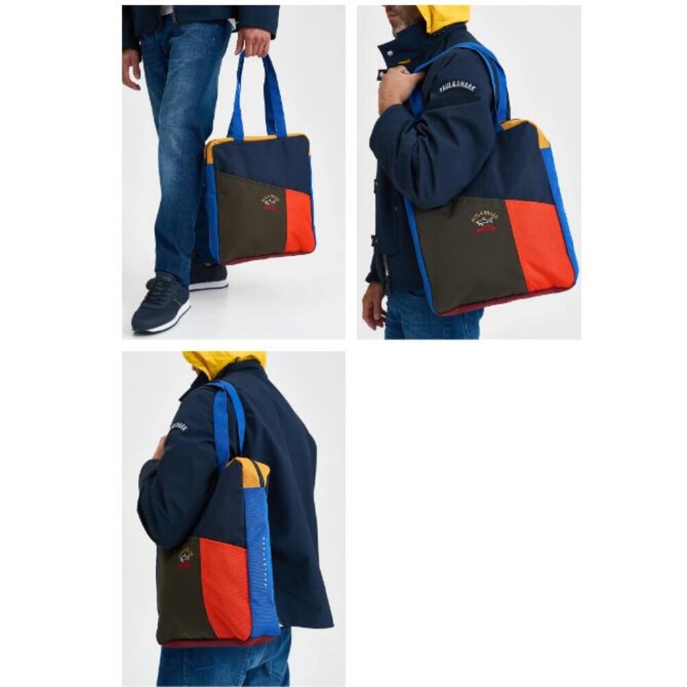 NWT PAUL & SHARK MULTICOLORED MEN'S BAG